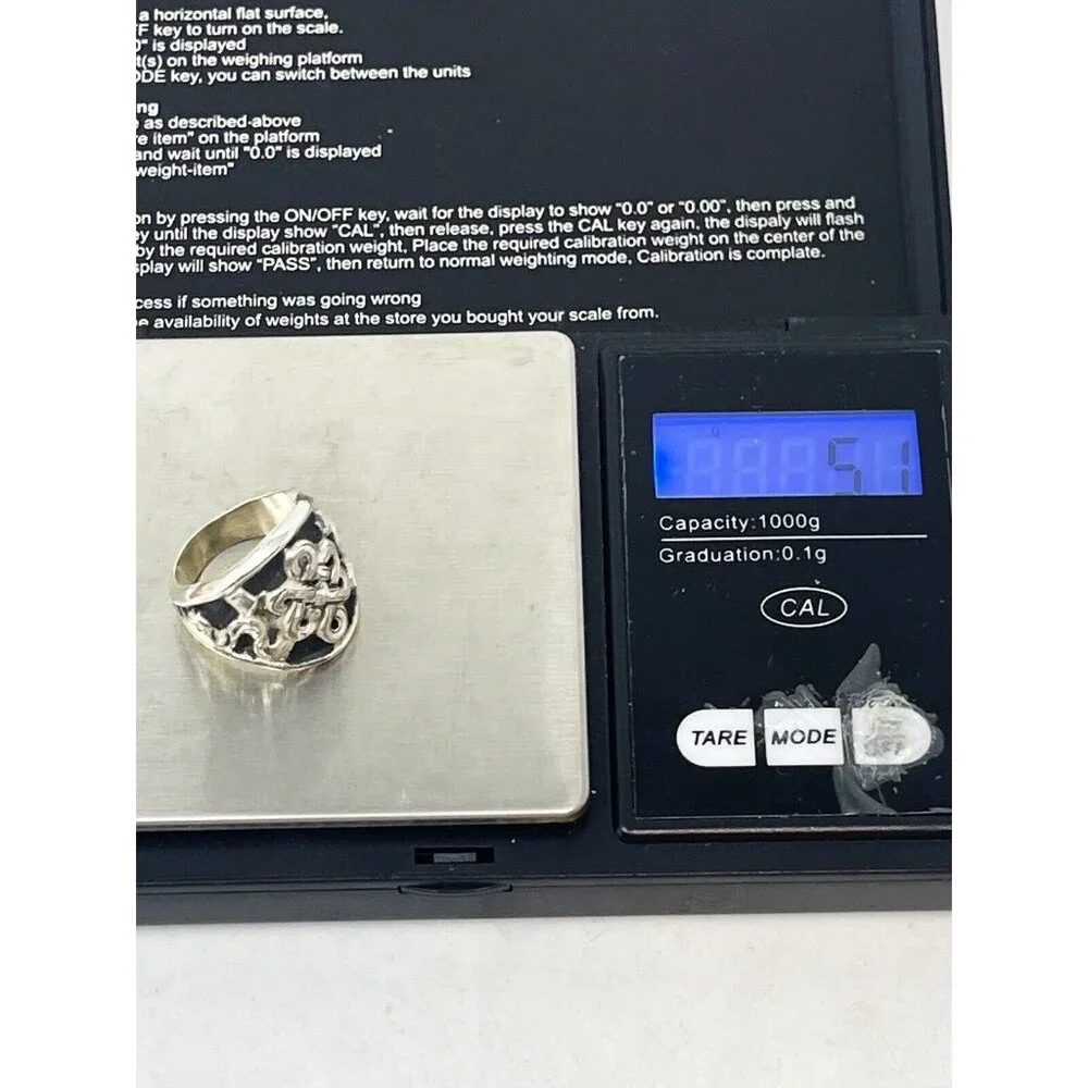 Vintage 925 Sterling Silver Chunky Irish Celtic Love Knot Band Ring Size 6